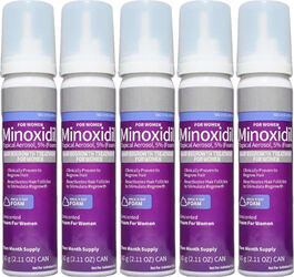 Spumă Kirkland Signature Minoxidil 5 Tratament Împotriva Caderii Părului pentru Femei 5x 60ml