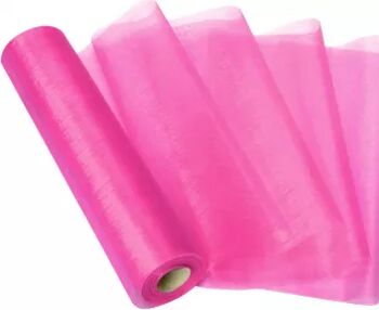 Rola organza 24 cm x 24.5 m Bubble Gum Pink OROLL