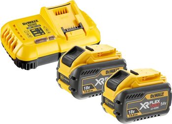 Set 2 acumulatori și incarcator Dewalt DCB118Y2