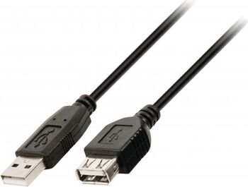Cablu prelungire USB 2.0 USB tata - USB mama 3m WELL