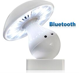 Entalent Mini difuzor Bluetooth cu lampa si radio alb - imagine 1