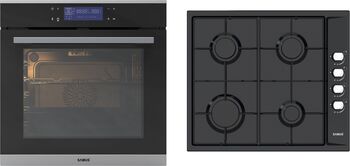 Pachet Samus PACHET Samus-ONL65 Cuptor incorporabil SC632GDT13 Clasa A+ 74L 13 Funcții de gatire + Plita incorporabila PSG-64SB 4 Arzatoare pe gaz Negru