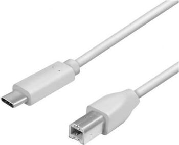 Cablu USB 2.0 B mufa - USB TYPE C mufa 2m gri Logilink CU0161