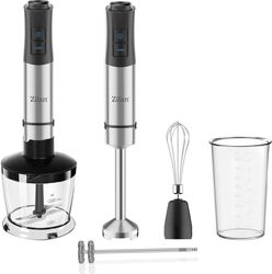 Mixer vertical 5 in 1 Zilan ZLN3939 Putere 1200W 12 trepte de viteza Funcție Turbo Afișaj digital Inox