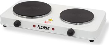 Plita electrica Floria Alb ZLN-2843 18.5 x 15.5 cm 2 ochiuri termostat reglabil