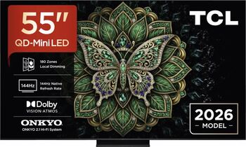 Televizor QD-MiniLED TCL 139 cm (55inch) 55MQLED75L, Ultra HD 4K, Smart TV, WiFi, CI