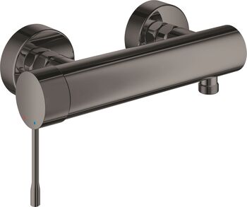 Baterie de dus Grohe Essence 33636A01 1/2'' monocomandă aparentă cartuș ceramic limitator lucios hard graphite