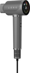 Uscător de par Aeno HD5 AHD0005G, 1500W, Motor fără perii, 2 viteze, 3 niveluri, 67 dB, Funcție AI, Control vocal, Gri