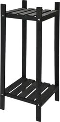 Raft din lemn pentru flori cu 2 polițe 30x66 cm