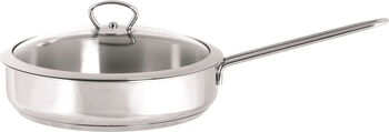 Tigaie 2.4l cu capac din sticlă Kulinaria Metalac inox/24cm/2.4l