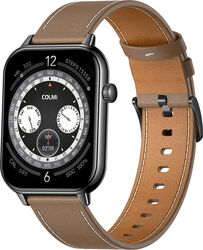 Ceas inteligent COLMI C28 Negru + curea din piele maro