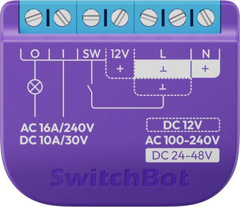 Comutator de releu inteligent SwitchBot 1 cu contact fără tensiune