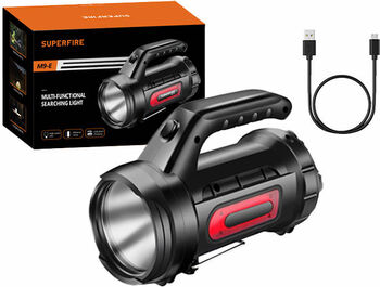 Lanterna de căutare Superfire M9-E 900 lm, 473 m, 6000 mAh, 5h funcționare, powerbank