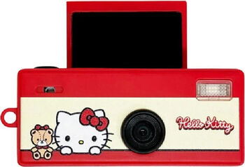 Aparat Foto Digital Compact Yashica Funtastic Keychain Hello Kitty Filmare HD 1440x1080 Ecran Selfie Rabatabil 180° USB-C Slot microSD