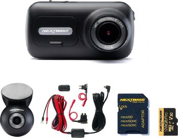 Pachet camera Auto DVR Full HD Nextbase 322GWcamera luneta Nextbase NBDVRS2RWC + kit alimentare + card 128GB