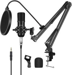 Microfon cu condensator Puluz PU612B Studio Broadcast