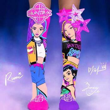 Sosete lungi colorate Madmia KPOP DEMON HUNTERS pentru fete 6-99 ani