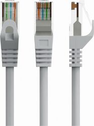 Cablu UTP Gembird PP6U-1M, Patchcord, CAT.6, 1 m (Gri)