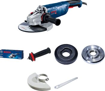 Polizor unghiular Bosch Professional 06018C3100 2400 W 6500 RPM 230 mm diametru disc M14 arbore capac protecție cheie pentru splinturi