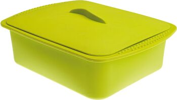 Recipient gatire aburi Ibili silicon 28x21x8 cm 2.5 l verde