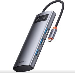 Hub Extern Baseus WKWG070013 4x USB 3.0 Type-C Gri