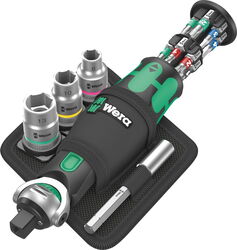 Wera Mâner șurubelnița cu biti și tubulare, 1/4”, 18 bucăți, 8009 Zyklop Pocket SET2