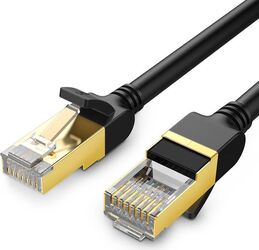 Cablu de rețea Ugreen NW107 Ethernet RJ45 Cat 7 STP 5 m Negru