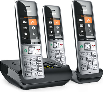 Telefon fix Gigaset Comfort 500A trio argintiu negru