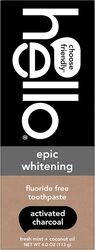 Pasta de dinți Hello Epic Whitening Cărbune activ and ulei de cocos Albire Respirație fresh 113 g