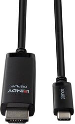 Cablu adaptor Lindy USB C to HDMI 8K60, lungime cablu 2m, Standard HDMI 2.1 with 48Gbps, Chipset CS5565AN, Supported Bandwidth 48Gbps Maximum Resolution 7680x4320 60Hz, 3840x2160 144Hz