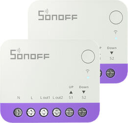 Sonoff MINI-RBS WiFi mini comutator inteligent pentru obloane rulante (2 buc.)
