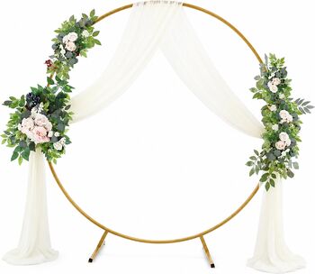 Arcada Rotunda Pentru Baloane 2 m Suport Metalic Auriu Pentru Decoratiuni Ropet