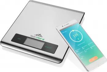 Cantar de bucătărie Eta Nutri Vital Smart 0790 90000 5 Kg precizie 1 g tehnologie wireless oțel inoxidabil