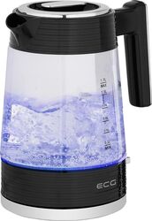 Fierbător electric ECG RK 1750 Stripe 2200 W 1.7 litri sticlă borosilicată elemente din oțel inoxidabil