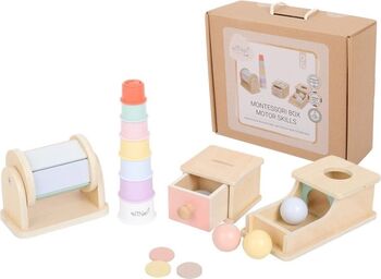 Set de jucarii motorii Montessori pentru copii de la 2 ani - Cutie educativa - eliNeli