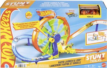 Hot Wheel Stunt Tracks Cursa Lansare Rapidă In Buclă