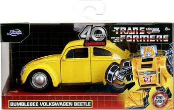 Jada Transformers Mașinuță Metalica Bumblebee Volkswagen Beetle Scara 1 32