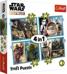 Puzzle Trefl 4in1 Star Wars - Mandalorianul