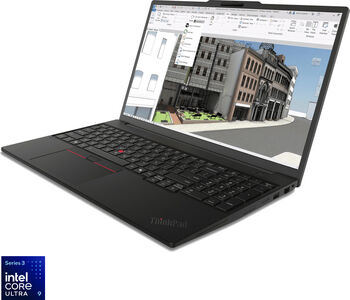 gaming 16" Lenovo ThinkPad P16s Gen 5 Intel Ultra 9 386H (18MB 4.9GHz) 64GB DDR5 1TB SSD RTX PRO 2000 8GB WUXGA IPS 30-60Hz VRR Touch Blackwell Win 11 Black - imagine 1