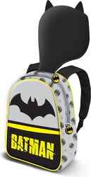 Ghiozdan grădiniță Batman cu glugă 31 x 26 x 11 cm Gri/Negru 31 x 26 x 11 cm