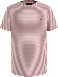 Tricou copii Tommy Hilfiger Jaspe Stripe Tee 10 ani Roz 140 CM