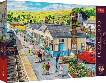 Puzzle Trefl 1000 Premium Plus Tea Time Stația Din Sat