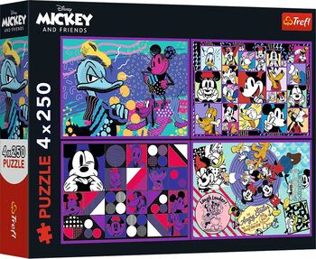 Puzzle Trefl 4x250 Disney Mickey Mouse și prietenii — imaginea 2