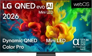 LG Electronics 75QNED83B6A.AEUD (189.3 cm, UltraHD/4K, Mini LED, 120Hz)
