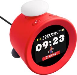 Aparat sonor Nintendo Alarma, ceas de alarma roșu cu senzor de mișcare
