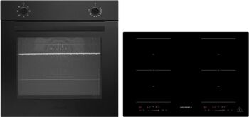 Electrocasnic Respekta ASET121M8800I Set cuptor și plita incorporabila Negru