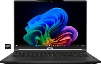Notebook MSI Stealth A16 AI+ A3XWIG-043 (negru, AMD Ryzen AI 9 HX 370, NVIDIA GeForce RTX 5080, 32 GB LPDDR5X, 2 TB (2 TB SSD), Windows 11 Home) - Layout DE - imagine 1
