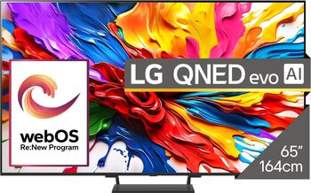 QNED Evo MiniLED Smart LG 65QNED93A6A Ultra HD 4K HDR 164cm - imagine 1