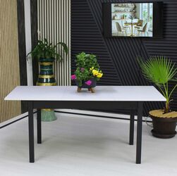 Masă extensibilă Mara Alb 170x75 cm