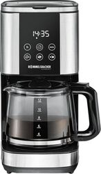 Aparat de cafea Rommelsbacher Sunny FKM 1000, filtru (oțel inoxidabil/negru, cu ibric din sticlă)